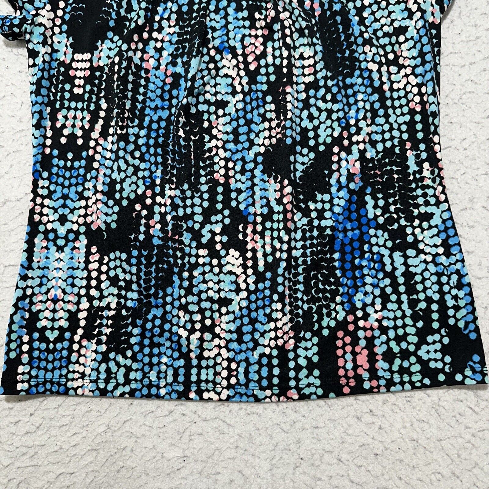 Other Notations Small Crewneck T Shirt Blue Black Blouse Top Size S / US 4 / IT 40 - 7 Thumbnail