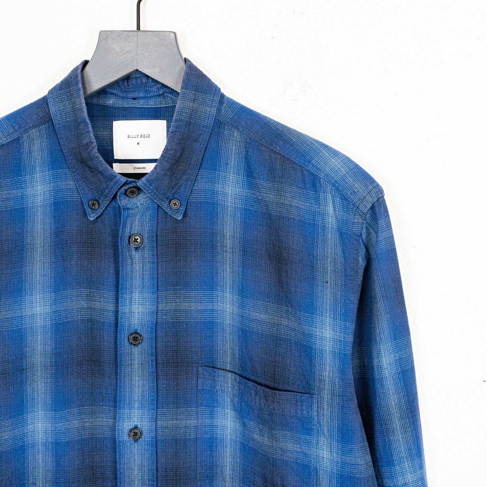 Billy Reid BILLY REID Standard Button down shirt Blue plaid cotton M Size US M / EU 48-50 / 2 - 3 Thumbnail