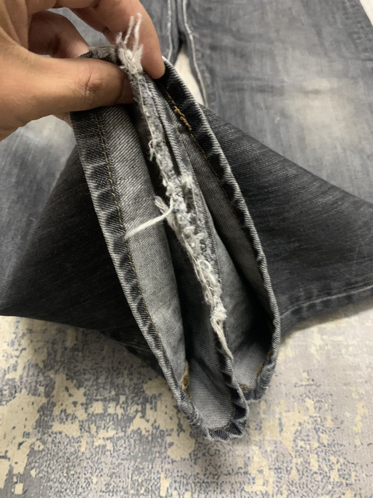 Levi's Vintage Y2K Levis 501 Distressed Black Jeans W36x30 Size US 36 / EU 52 - 5 Thumbnail