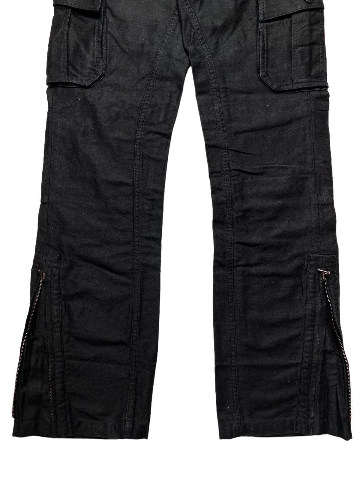 14th Addiction 2000s Shellac - Open Leg Zipper Cargo Pants Size US 29 - 6 Thumbnail