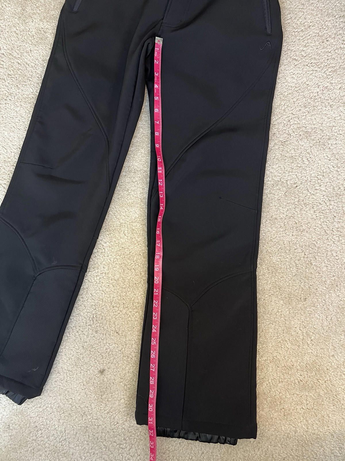 Designer Vertical 9 Snow Pants S Black Outdoor Fleece Lining Size ONE SIZE - 8 Thumbnail