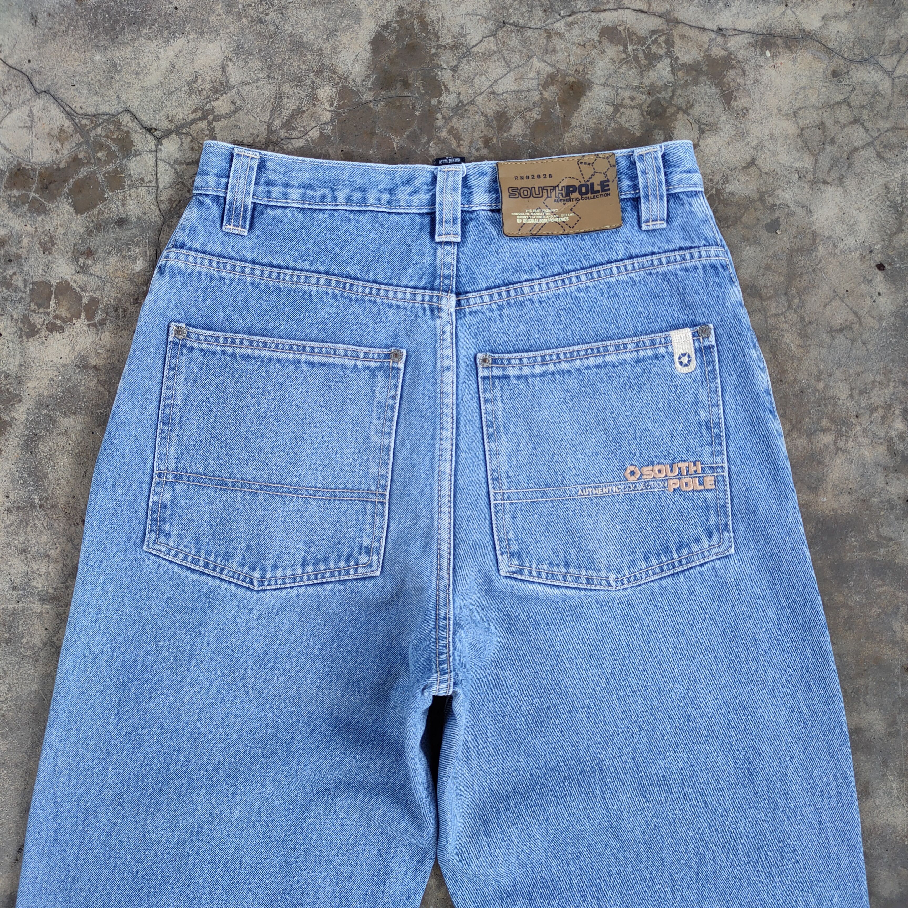 Southpole VINTAGE SOUTH POLE FADED DISTRESSED JEANS DENIM PANTS Size US 30 / EU 46 - 12 Thumbnail
