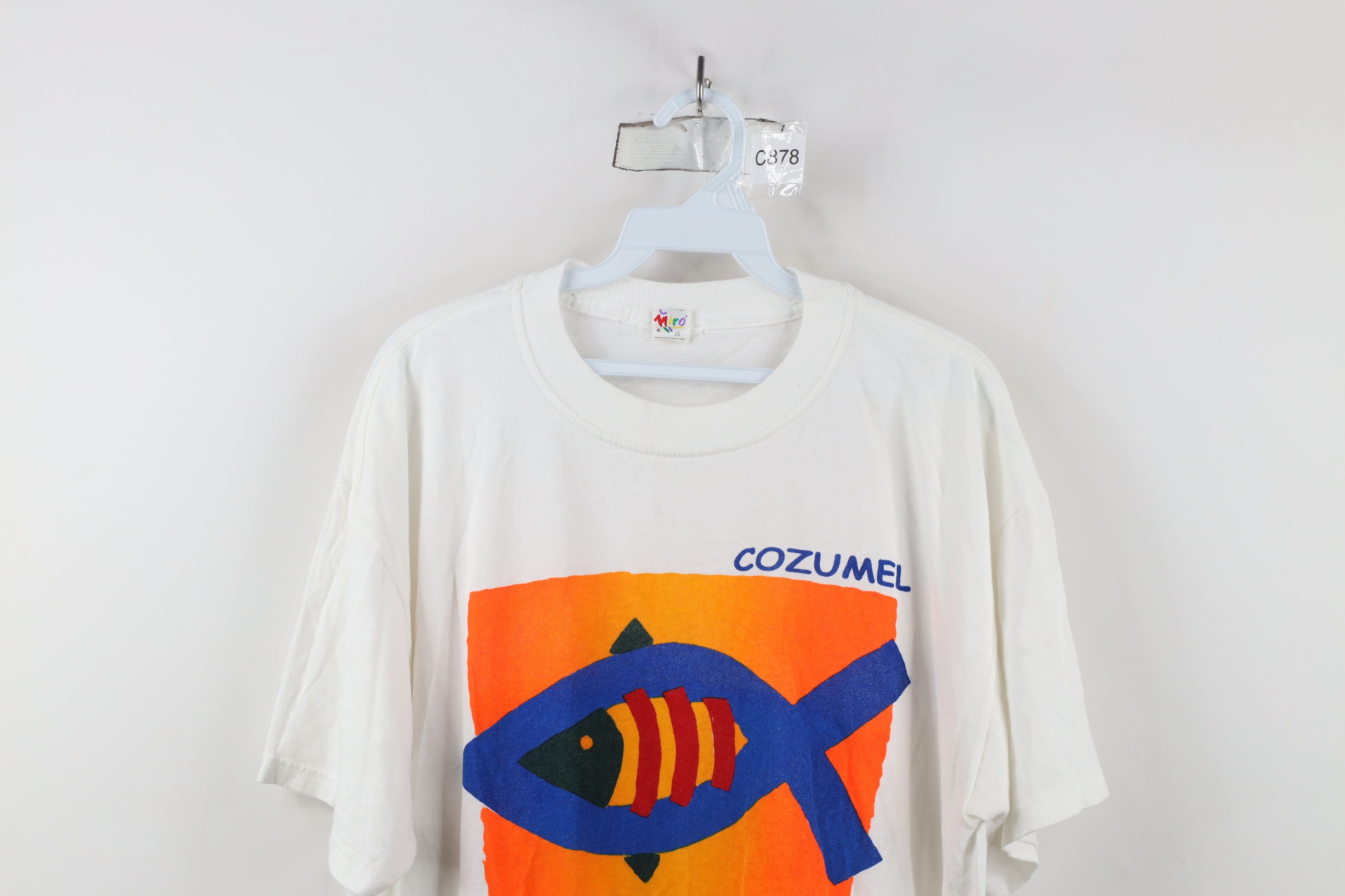 Vintage Vintage 90s Y2K Streetwear Art Fish Cozumel Mexico T-Shirt Size US L / EU 52-54 / 3 - 2 Thumbnail