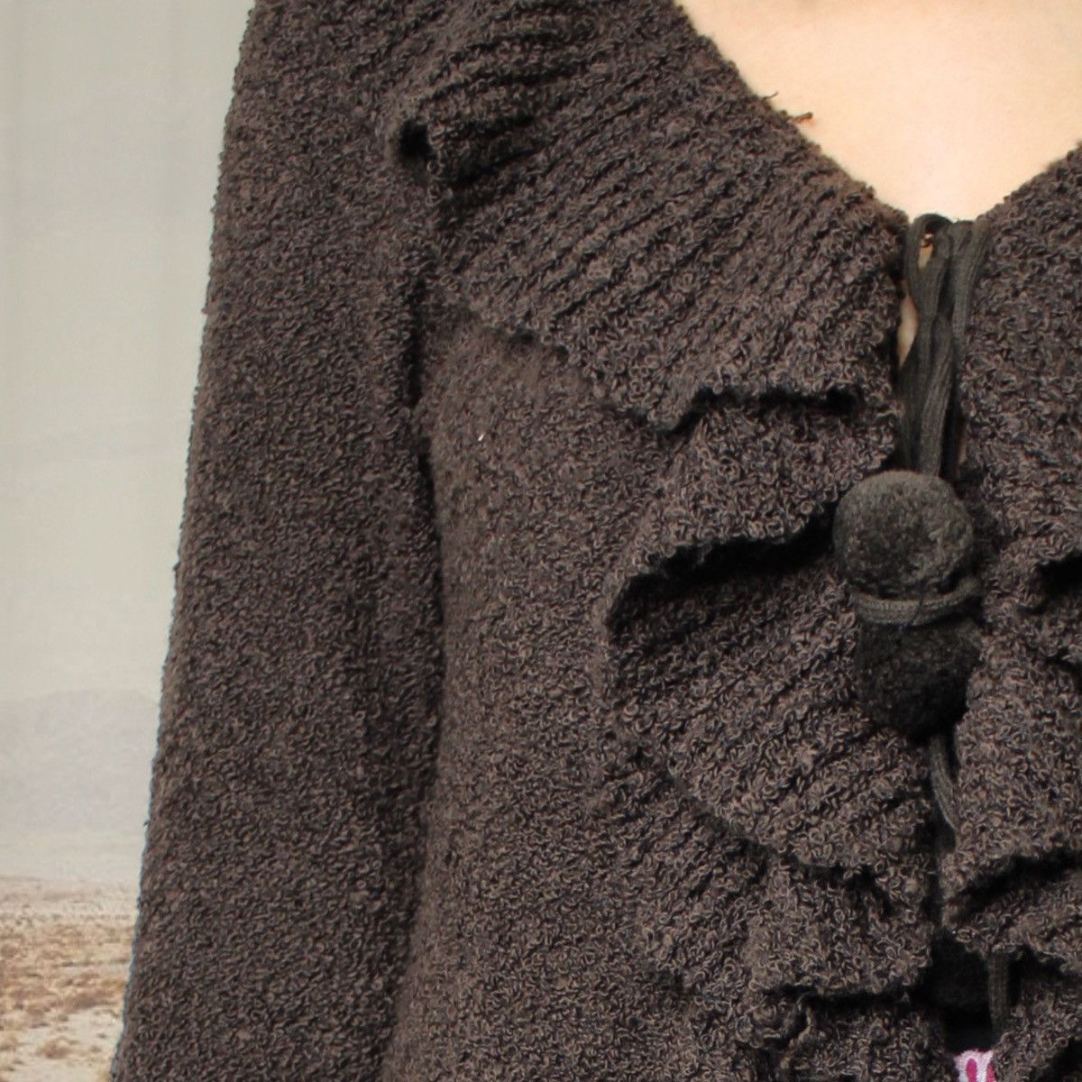 Other 🦃BROWN PONPON CARDI🦃 Size M / US 6-8 / IT 42-44 - 4 Thumbnail