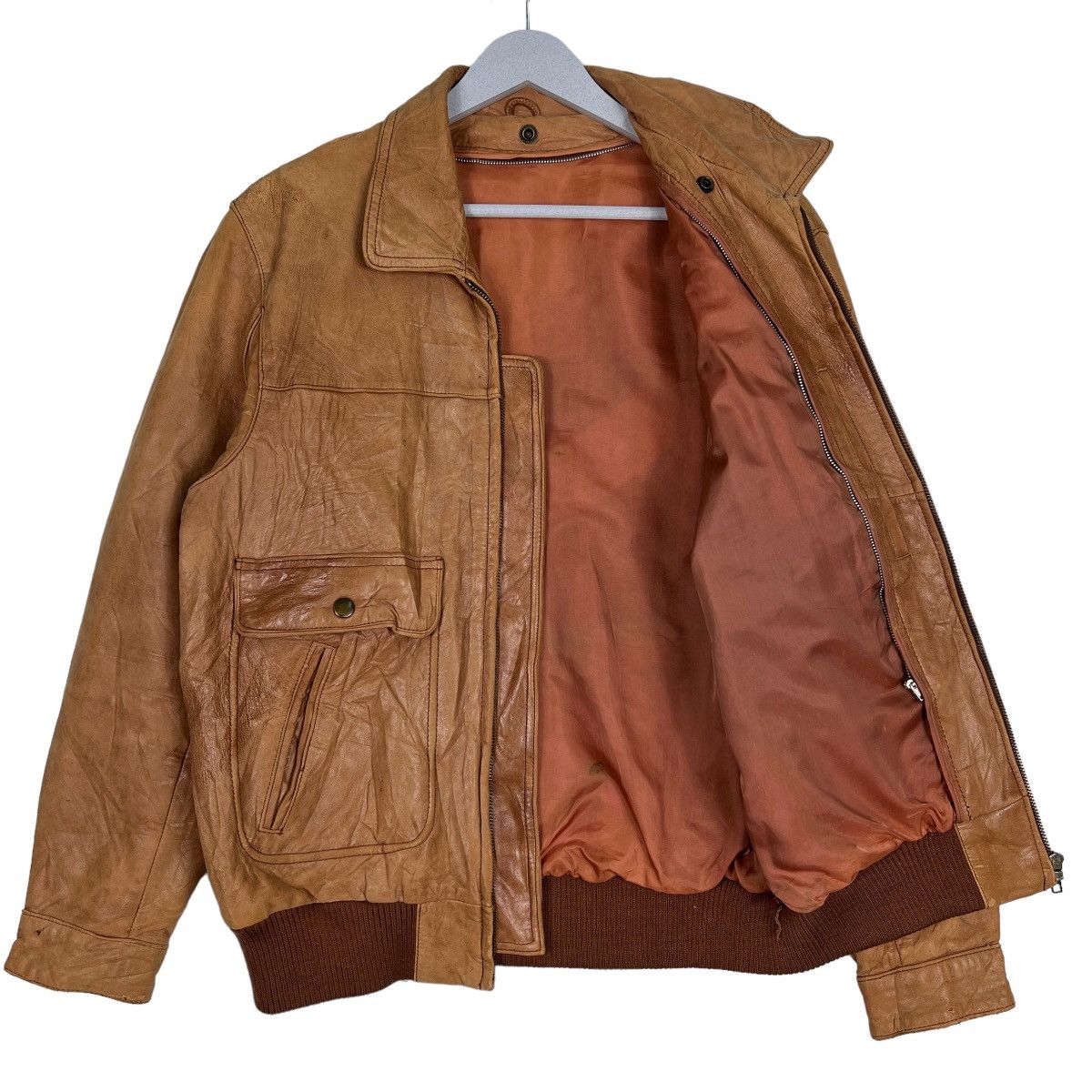Japanese Brand 🔥 70s VINTAGE LEATHER JACKET Size US M / EU 48-50 / 2 - 9 Thumbnail