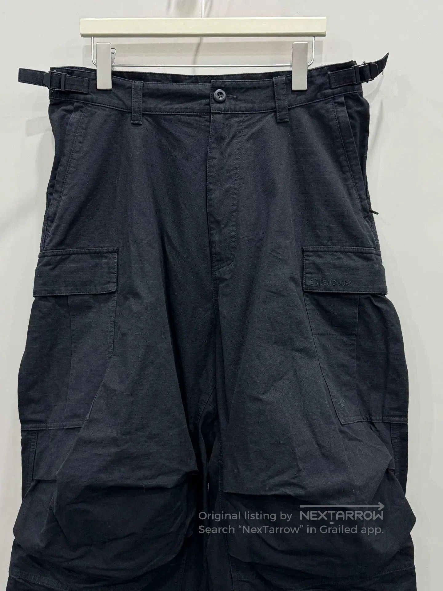 Balenciaga balenciaga pulled cargo stacked work pants. Size US 38 / EU 54 - 3 Thumbnail