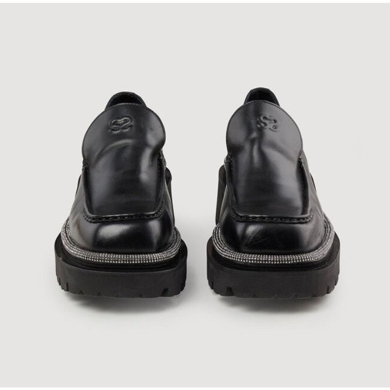 Sandro NEW Sandro Leather Loafers with Thick Notched Soles size 36 Size US 5.5 / IT 35.5 - 3 Thumbnail