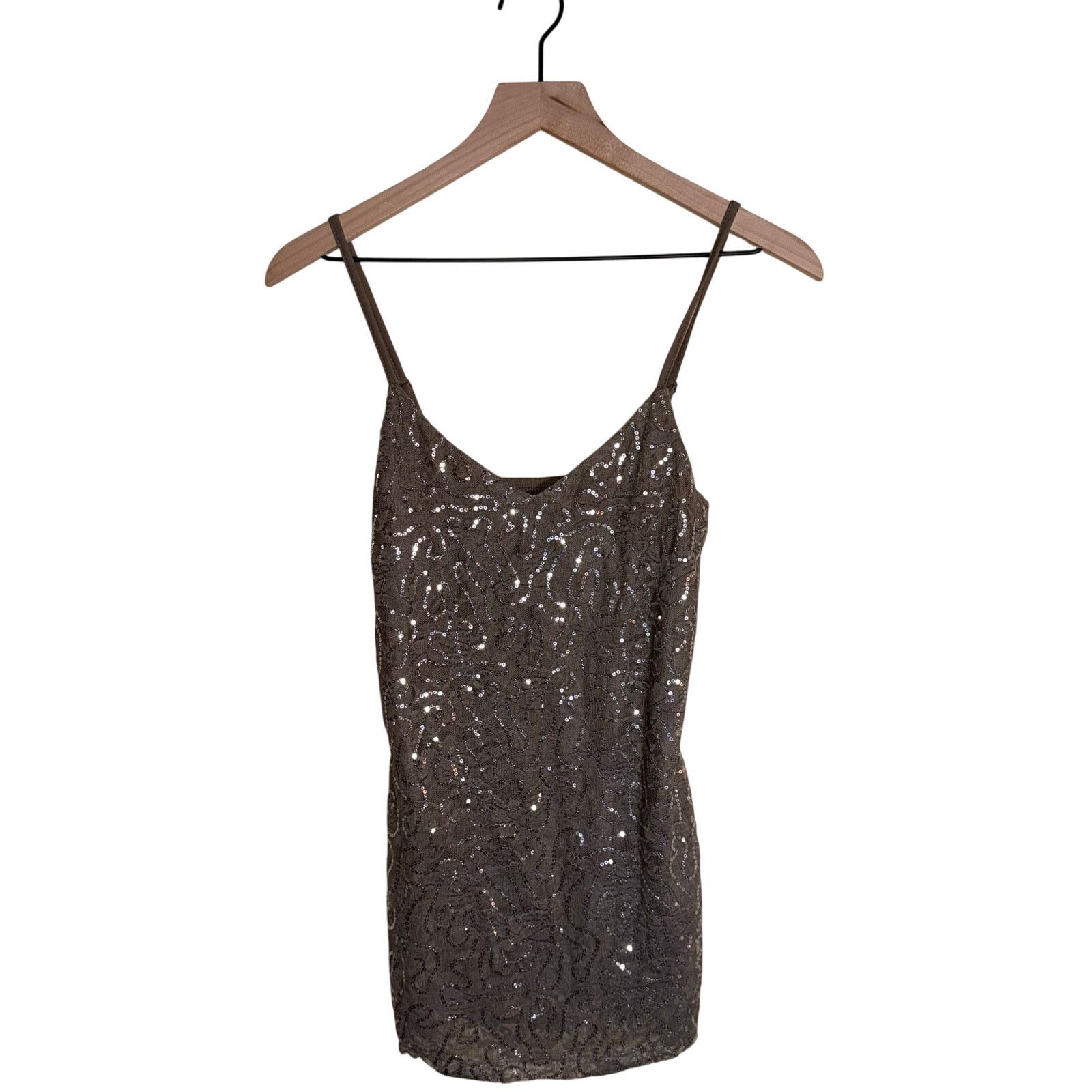 Other VANITY Y2K sequin lace overlay going out top layering cami M Size M / US 6-8 / IT 42-44 - 1 Thumbnail