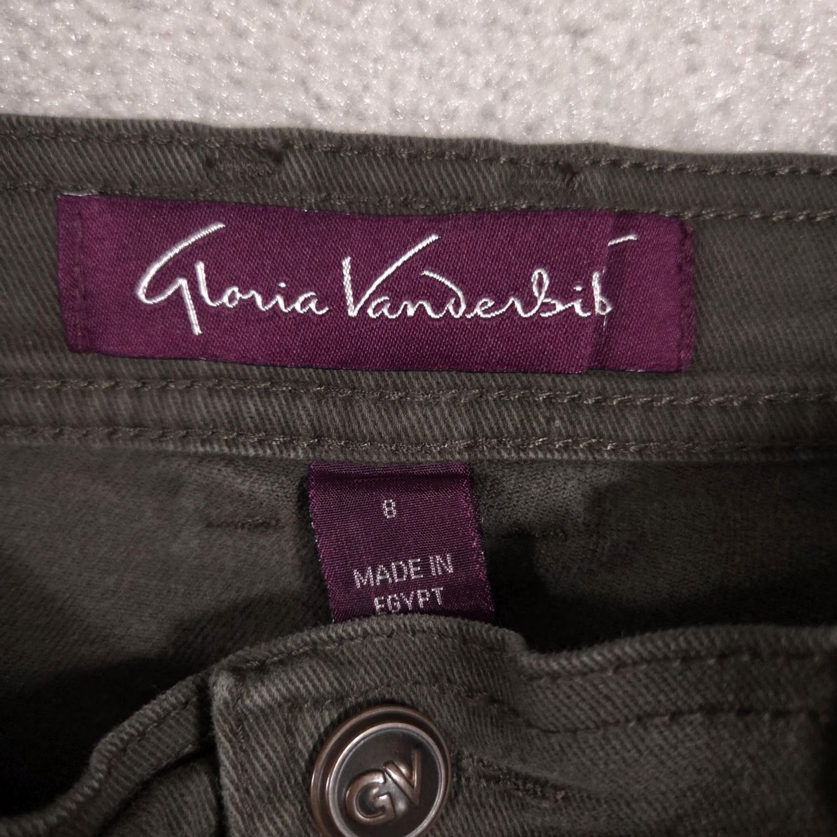 Gloria Vanderbilt Gloria Vanderbilt Jeans Womens 8 Dark Green Mid Rise Straight Leg Stretch Denim Size 30" / US 8 / IT 44 - 5 Thumbnail
