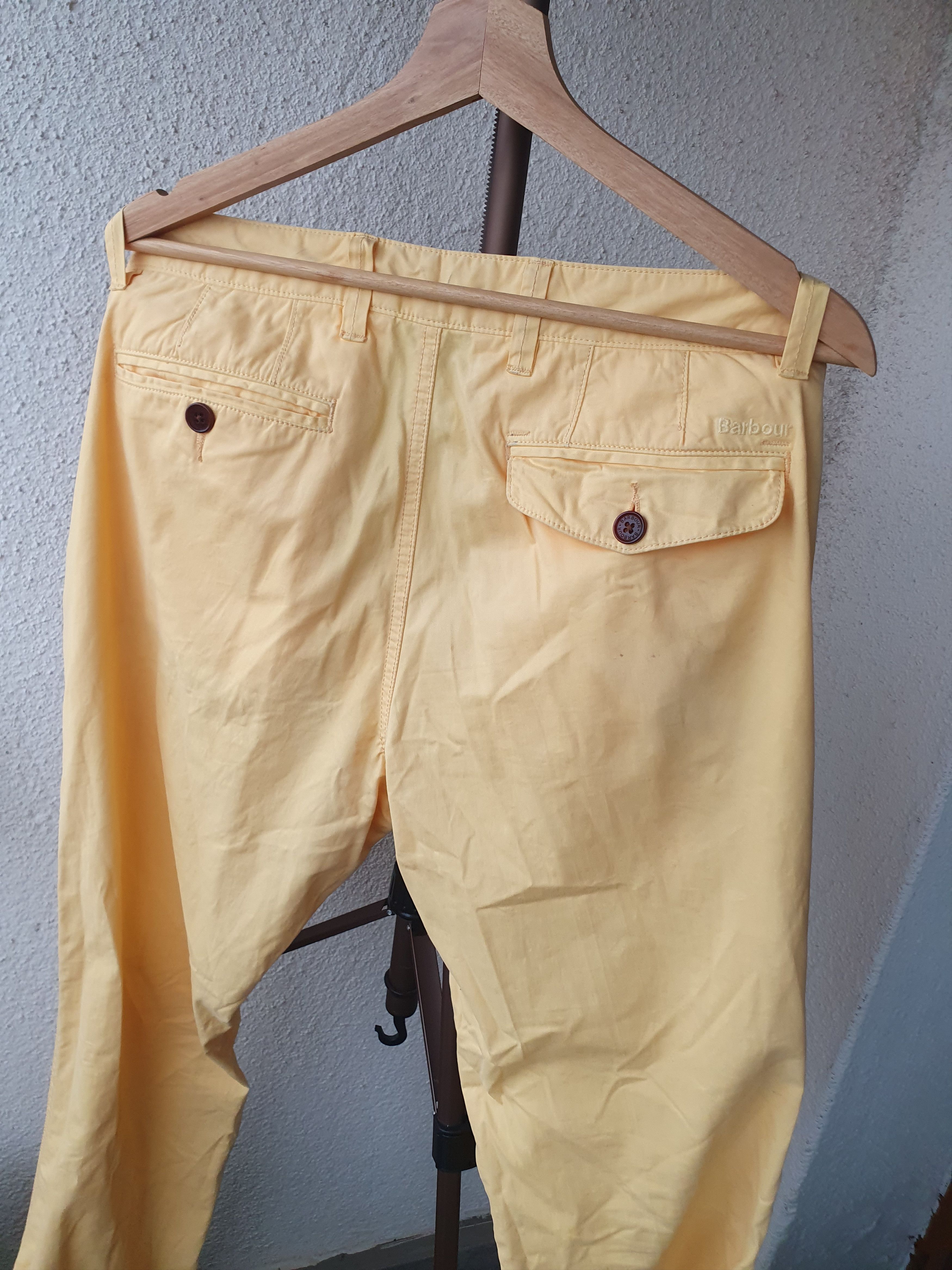 Barbour Barbour Euston Garment Dyed Yellow Pants sz 34/34 Size US 34 / EU 50 - 12 Thumbnail
