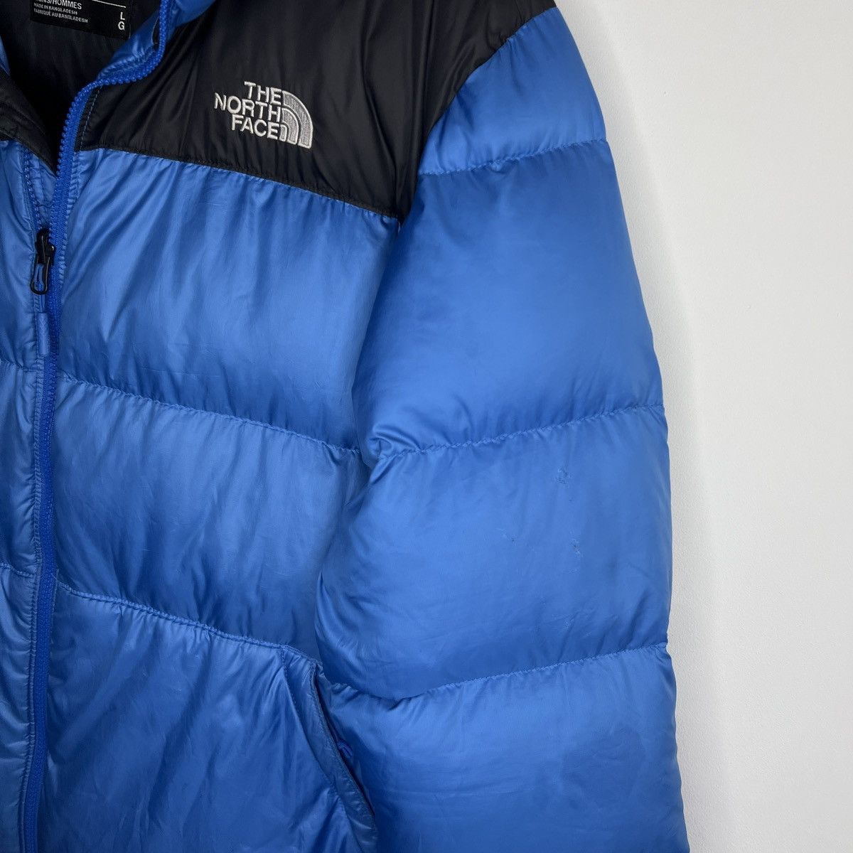 The North Face The North Face Nuptse 700 Blue Logo Puffer Down Jacket Size US L / EU 52-54 / 3 - 6 Thumbnail