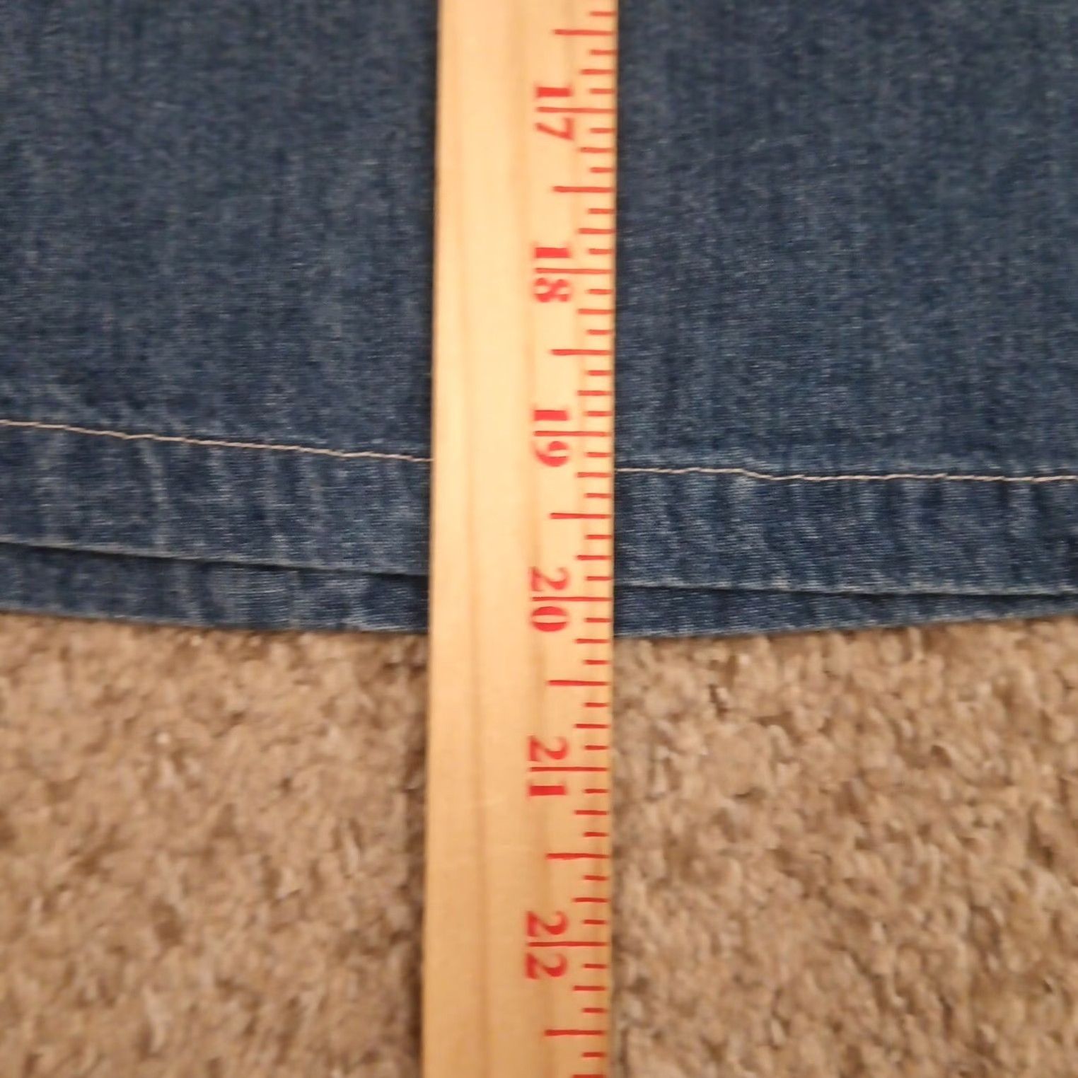 Vintage Marsh Landing Skirt A-Line Short Blue Denim Cotton Button Accent Size 12 Women Regular Vintage No Size 34" / US 12 / IT 48 - 5 Thumbnail