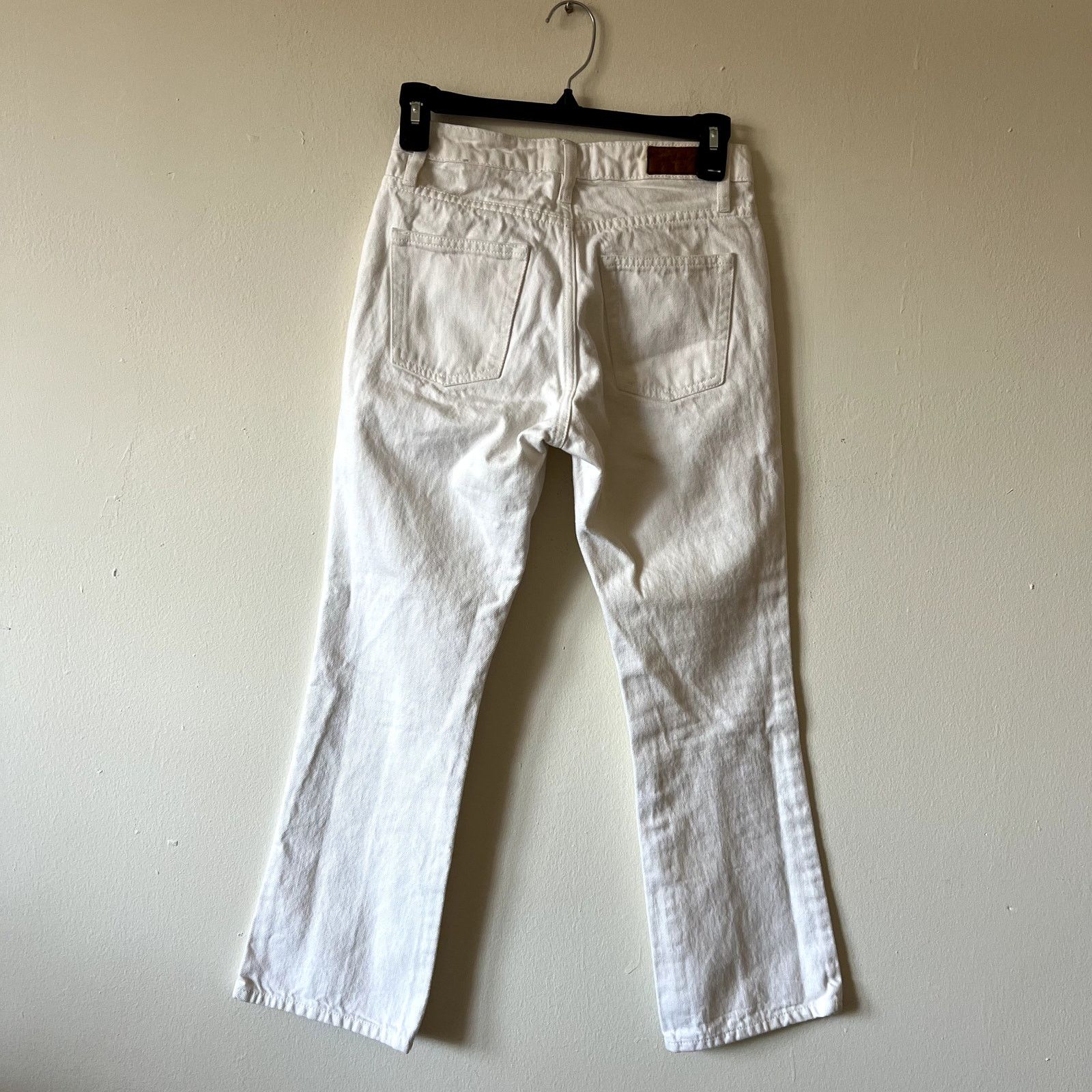 Sezane Sezane crop white jeans size 24 Size 24" / US 00 / IT 34 - 2 Thumbnail