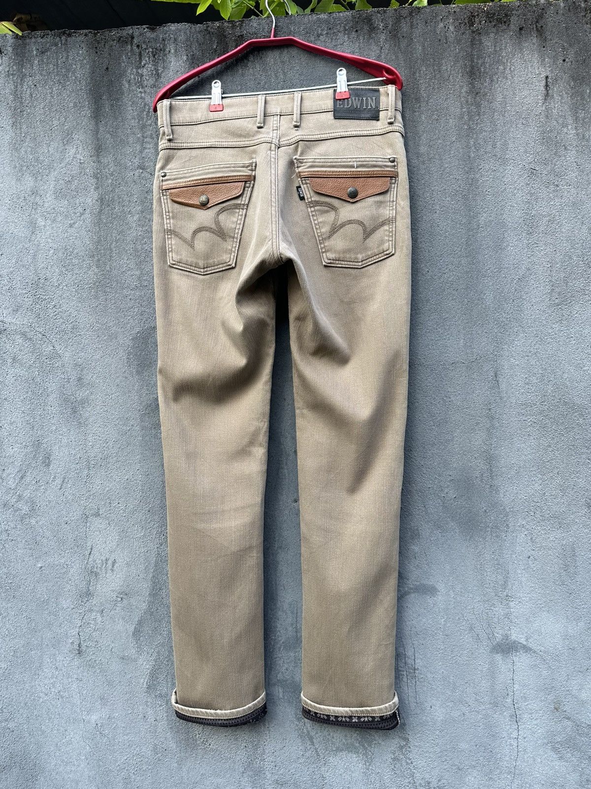 Edwin 👹Edwin Wild Fire Bandana Lined Skinny Jeans Size US 31 - 2 Thumbnail