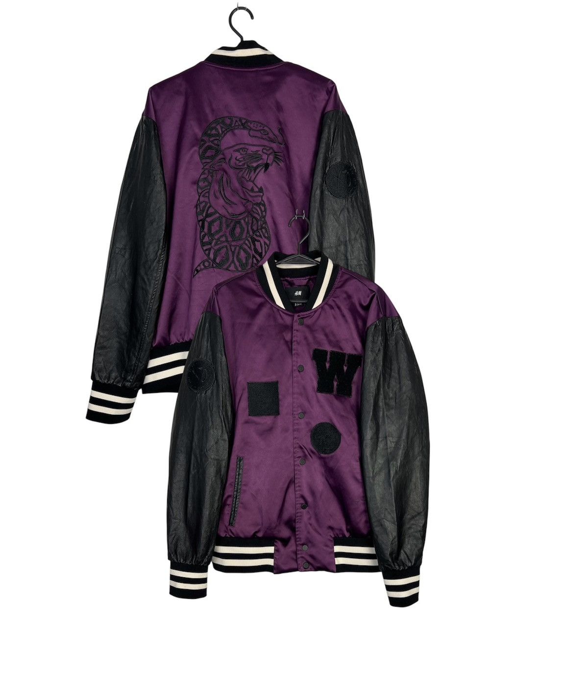 The Weeknd Bomber Jacket The Weekend XO x H&M Leather Sleeves Size US L / EU 52-54 / 3 - 1 Thumbnail
