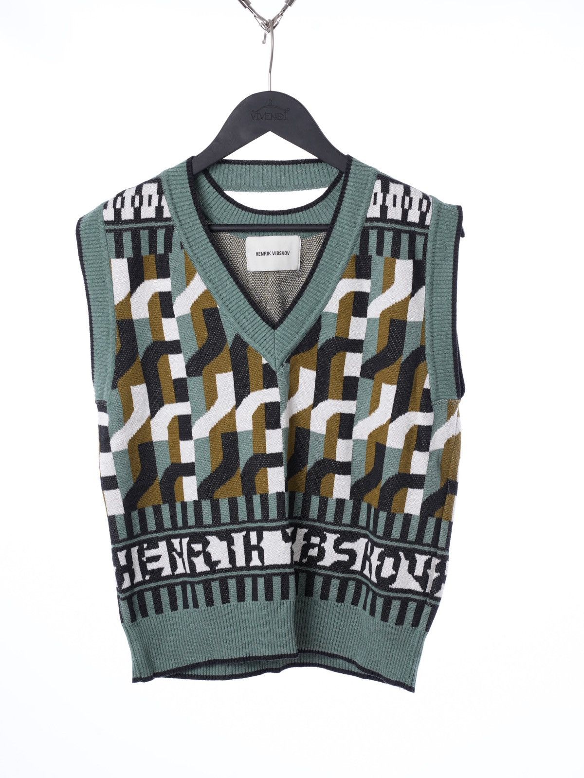 Henrik Vibskov Henrik Vibskov FW22 Knitted Jacquard Vest S Size US S / EU 44-46 / 1 - 2 Thumbnail
