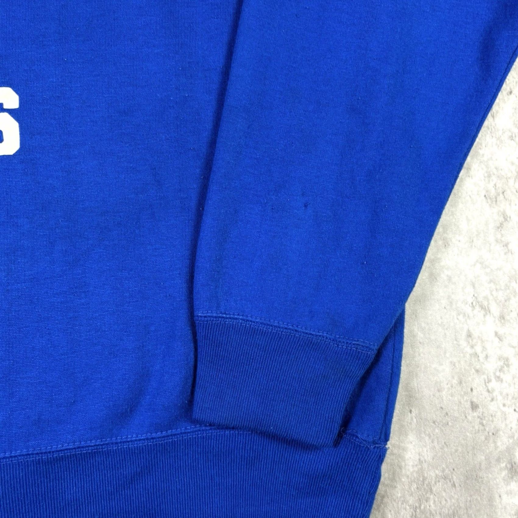 Vintage VINTAGE Georgetown Hoyas Sweatshirt Flock Print Pullover University College Sweatshirt Blue L Mens Size US L / EU 52-54 / 3 - 7 Thumbnail