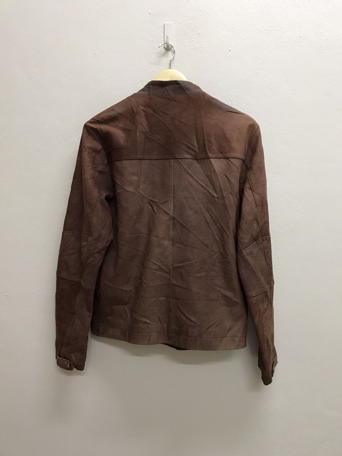 Yohji Yamamoto VINTAGE YOHJI YAMAMOTO D’URBAN A.A.R. BROWN LEATHER JACKET Size US S / EU 44-46 / 1 - 8 Thumbnail