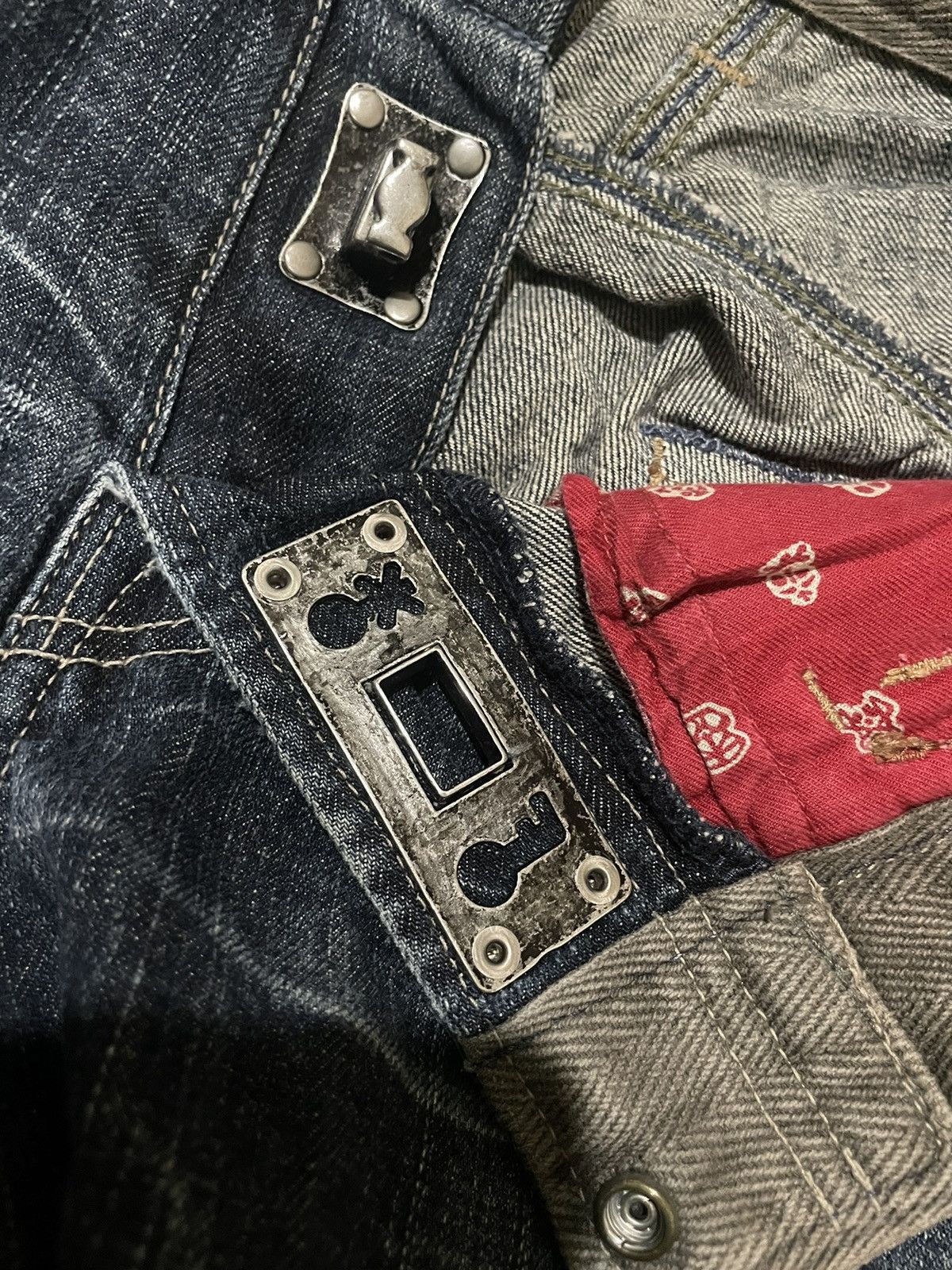 Marithe + Francois Girbaud Marithe Francois Girbaud Steel Lock Distressed Jeans Denim Size US 30 / EU 46 - 22 Thumbnail