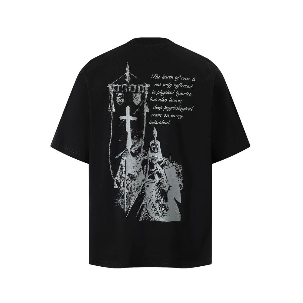 Vintage Men's round neck cross figure print T-shirt Size US M / EU 48-50 / 2 - 1 Thumbnail