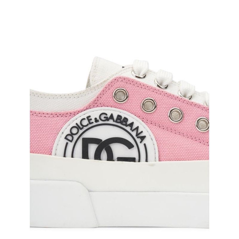 Dolce & Gabbana Dolce & Gabbana Portofino Canvas Sneakers sz. 37.5 EU Size US 7.5 / IT 37.5 - 5 Thumbnail