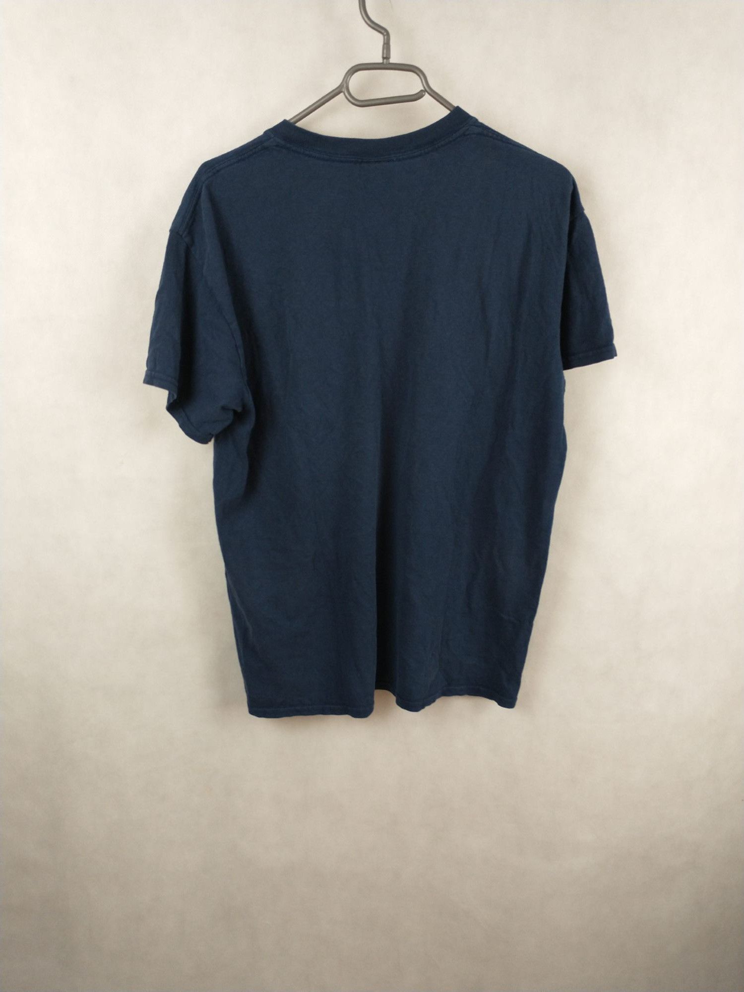 Thrasher Navy Flames Logo T-Shirt Size M Mens Slim Fit Size US M / EU 48-50 / 2 - 2 Thumbnail