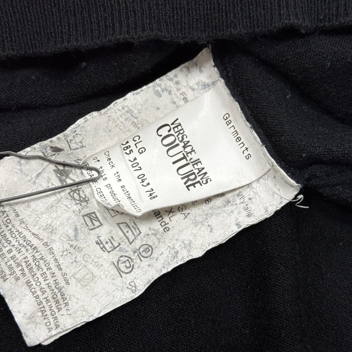 Versace Jeans Couture Versace Jeans Couture Big Logo Wool Sweater Size XL Men Size US XL / EU 56 / 4 - 11 Thumbnail