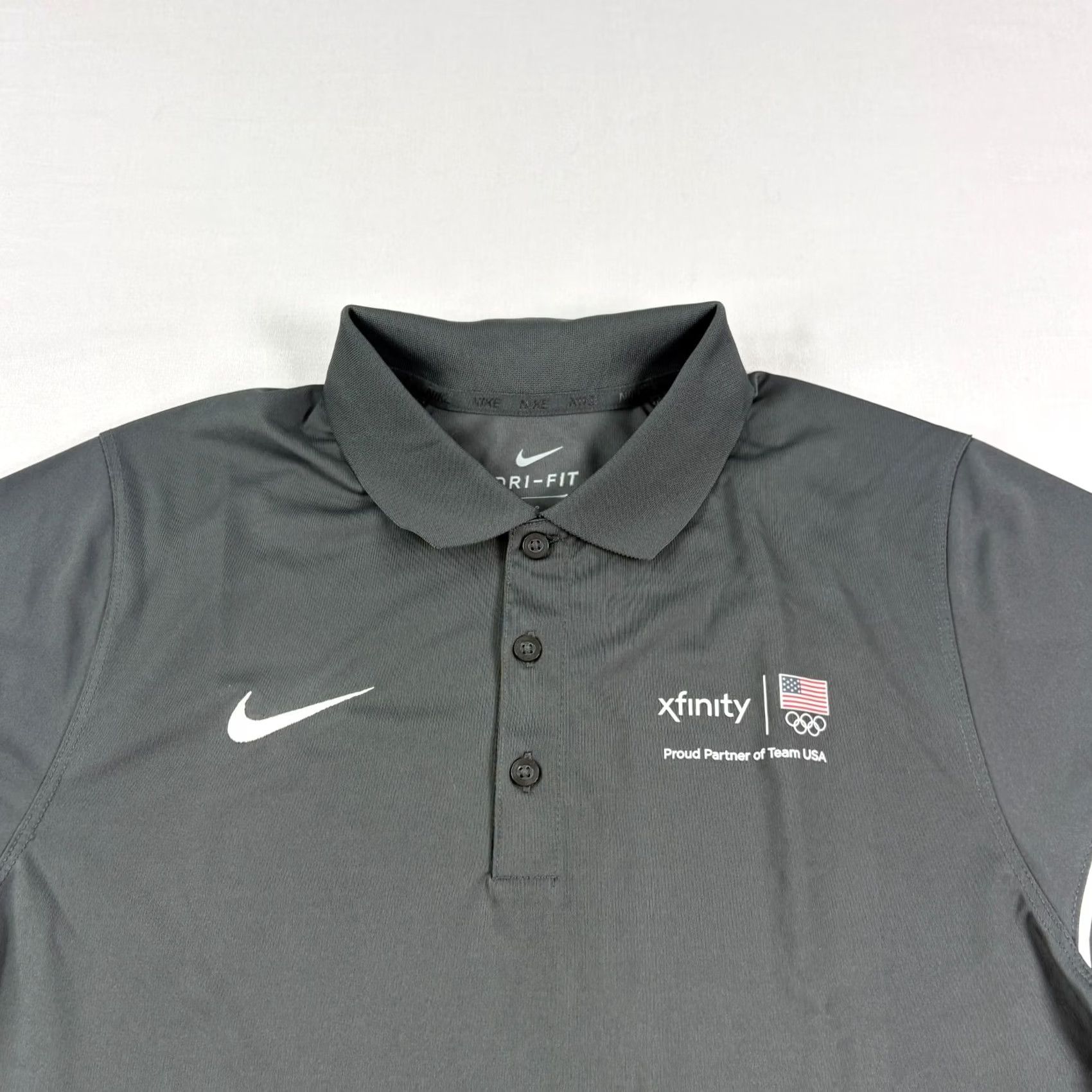 Nike Nike Shirt Mens Small Gray USA Olympics Golf Polo Dri Fit Performance NEW Size US S / EU 44-46 / 1 - 4 Thumbnail