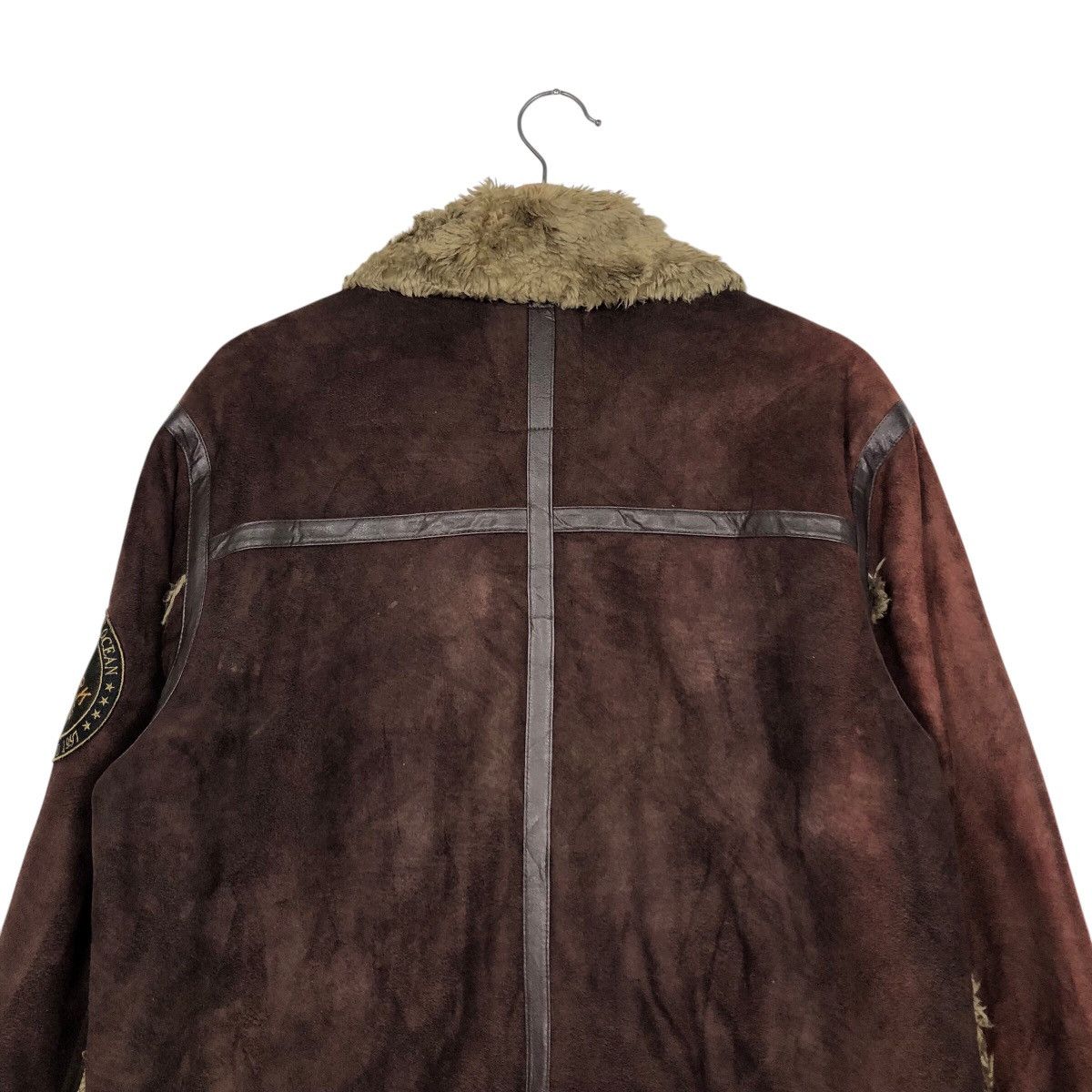 Japanese Brand 📌Vintage Biker Jacket Shearling Fur Blanket Kissmark Size US M / EU 48-50 / 2 - 10 Thumbnail