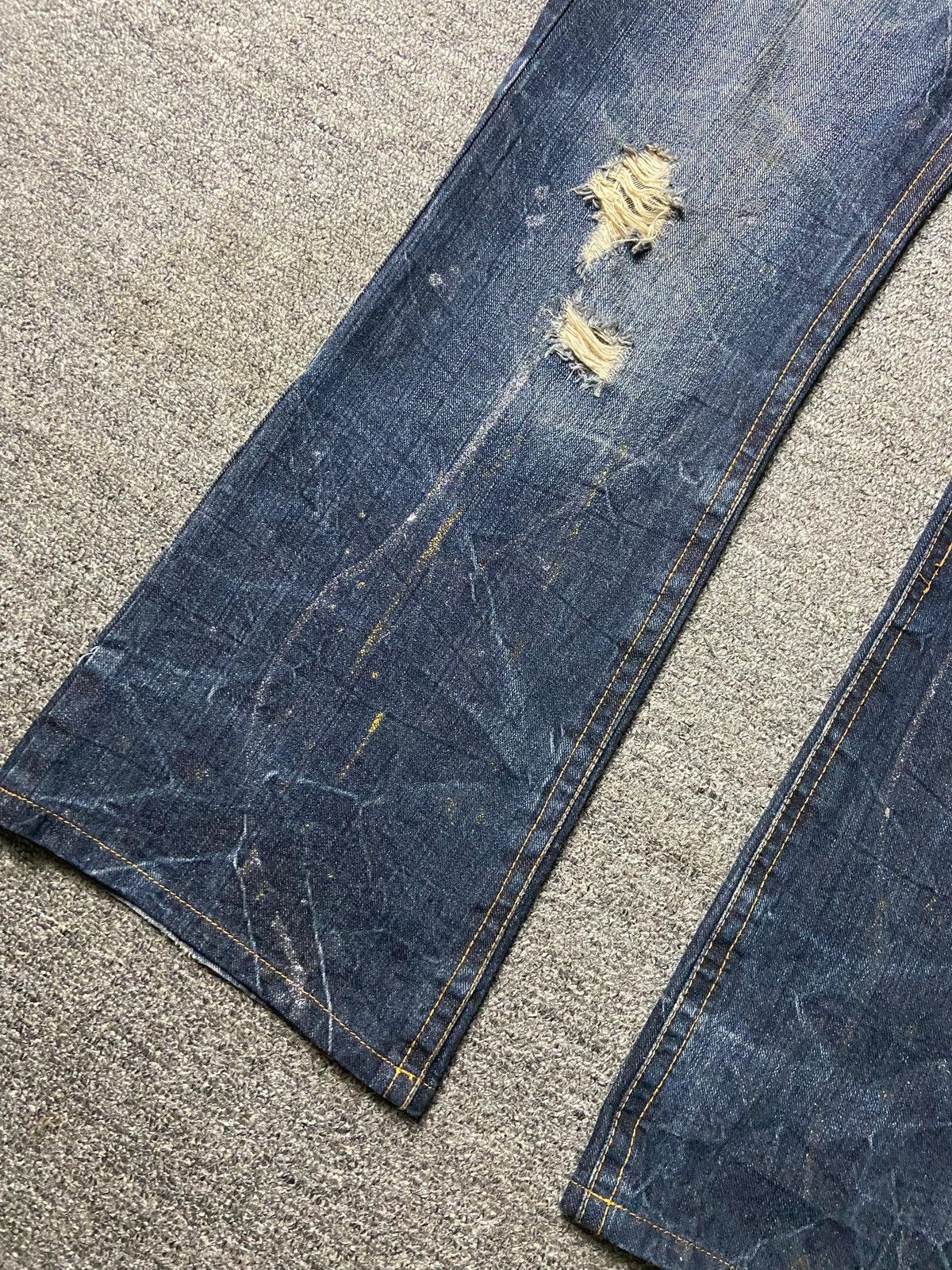 Japanese Brand Original Jeans Brand Distressed Ripped Jeans (171) Size US 32 / EU 48 - 12 Thumbnail