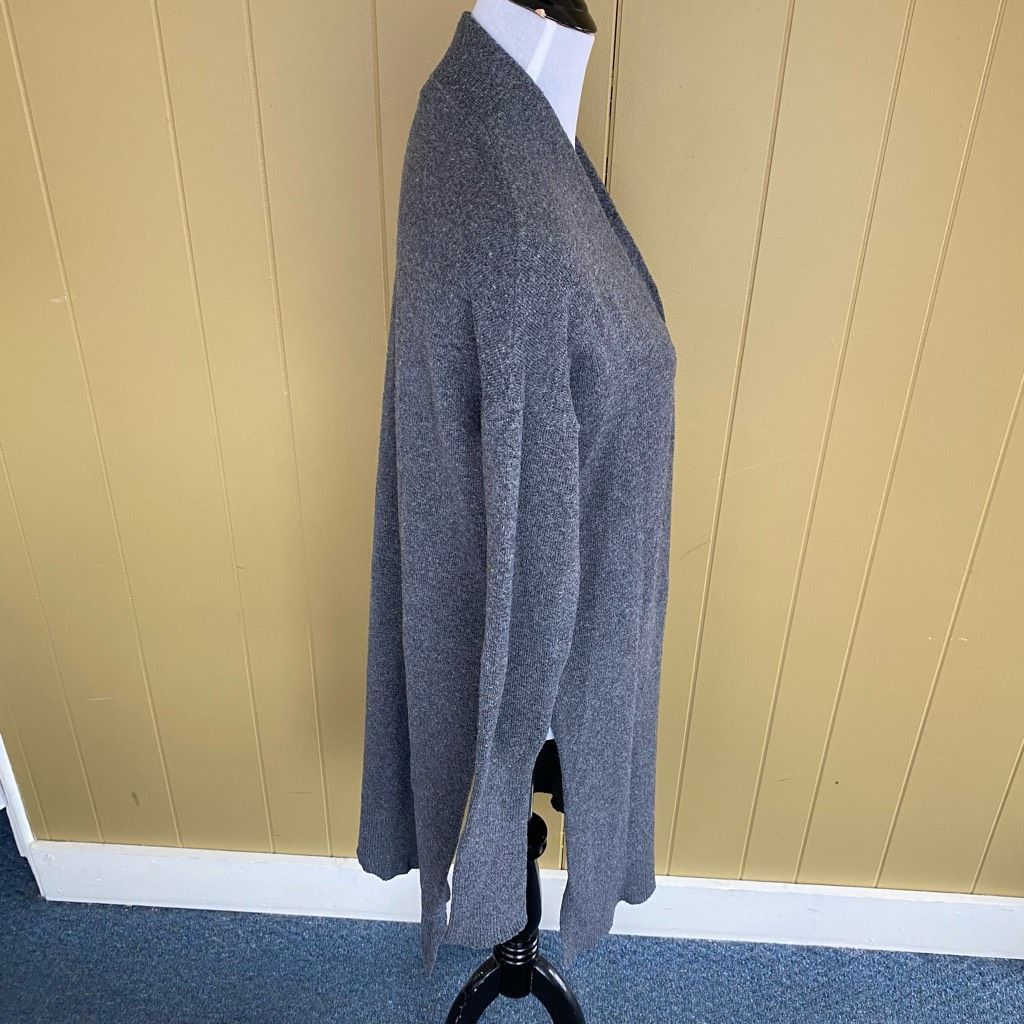 Other Prologue women S long open front cardigan w/side slits grey Size S / US 4 / IT 40 - 6 Thumbnail