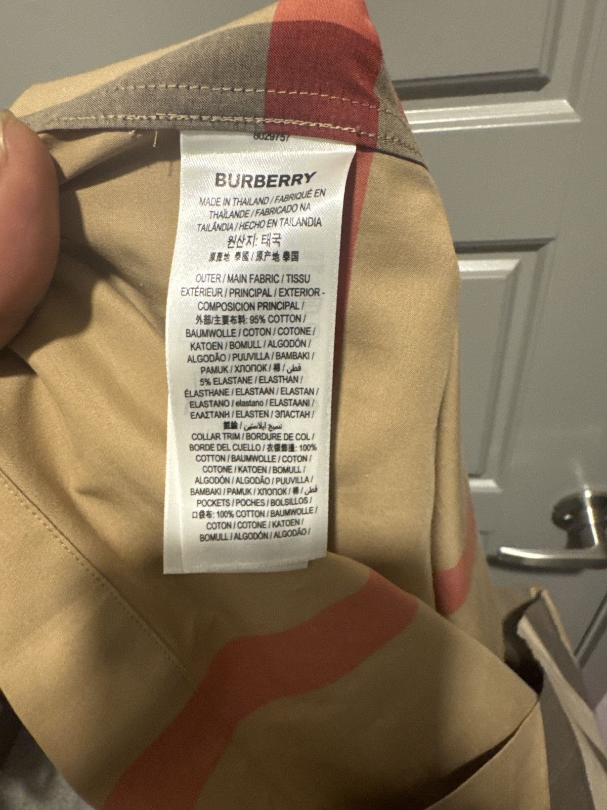 Burberry Beige Check Durham Shirt Size US S / EU 44-46 / 1 - 15 Thumbnail