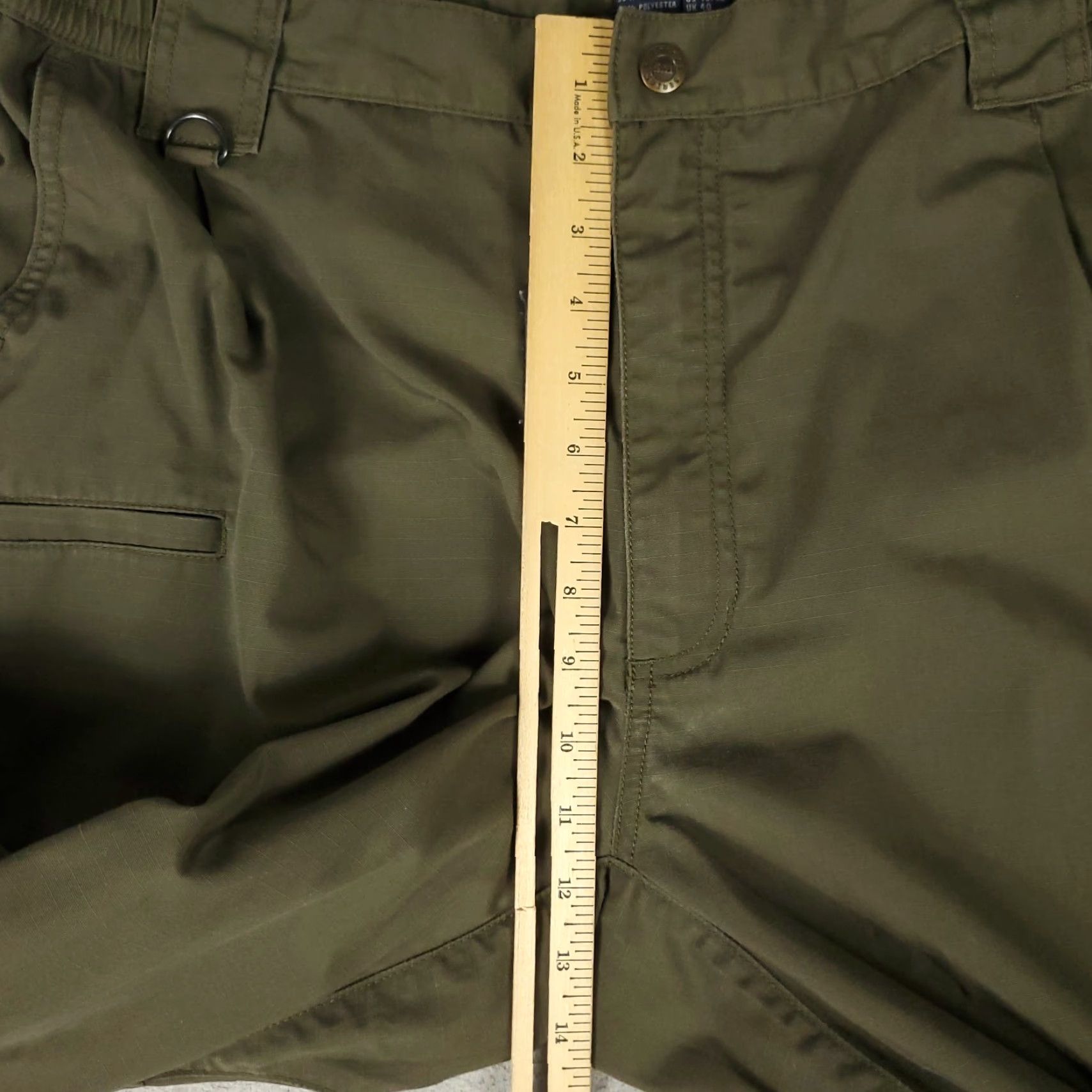 Vintage 5.11 Tactical Pants Mens 40x32 Green Cargo Trousers Outdoor Canvas Cotton Polyester Regular Straight Cargo Pocket Mens Size US 40 / EU 56 - 5 Thumbnail
