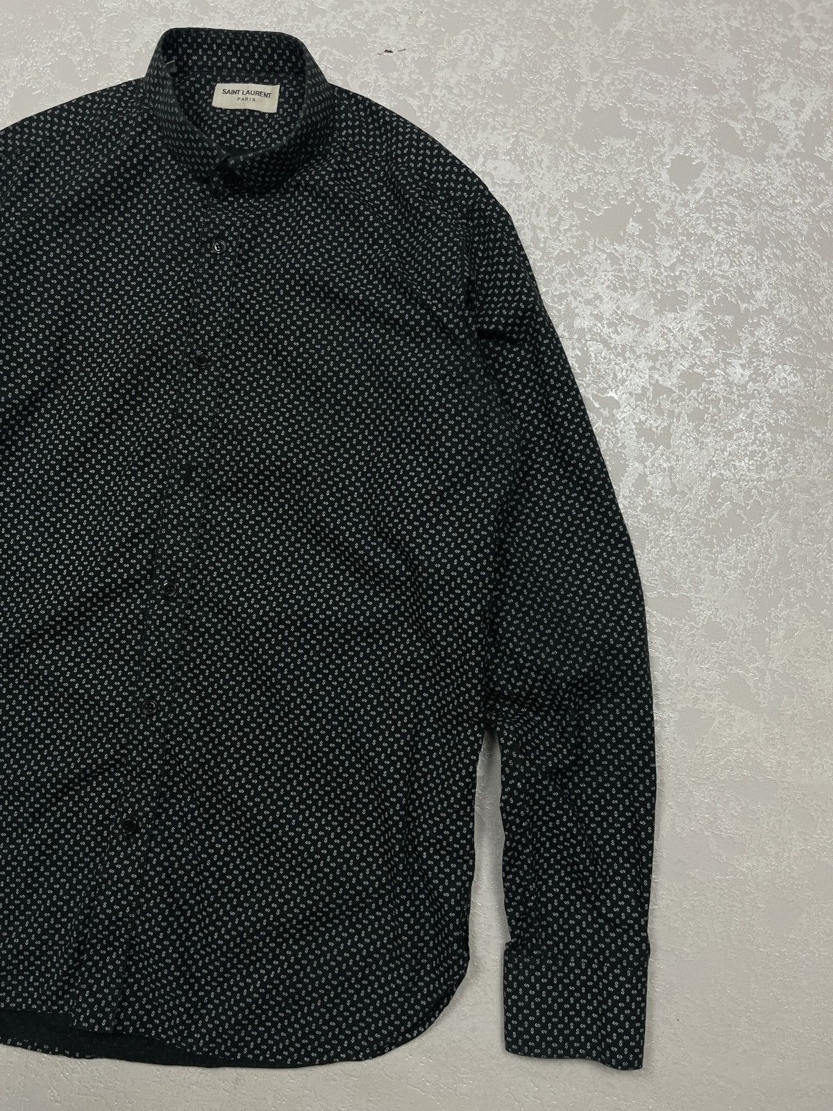 Rare Hedi Slimane Saint Lauren Paris Dollar Sign Dot Shirt