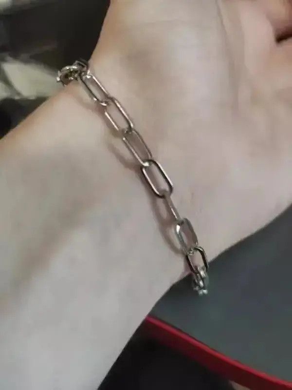 Japanese Brand Stainless Steel Chain Bracelet Unisex Wrist Jewelry Size ONE SIZE - 3 Thumbnail