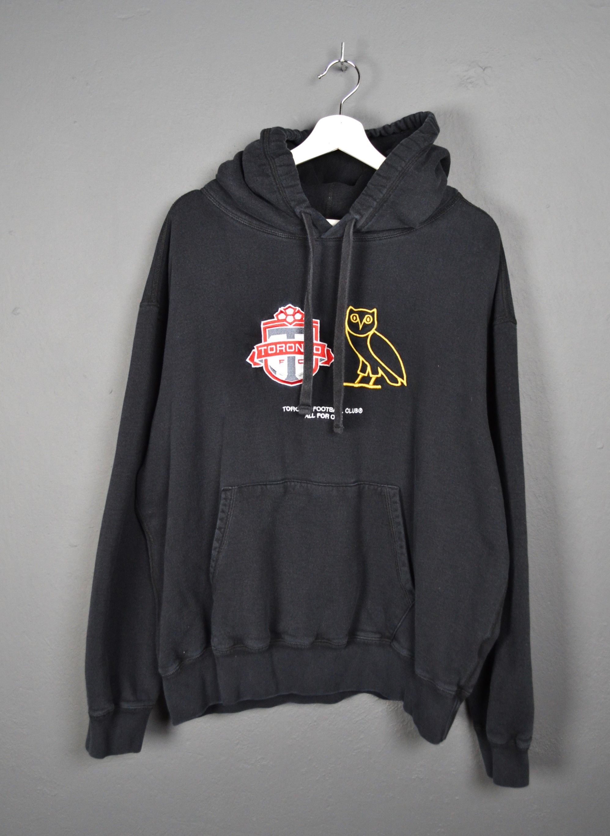 【October's Very Own】OVO ジップアップパーカー CORPS HOODIE Sherpa Lined Hooded Work Jacket - Black | October's Very Own