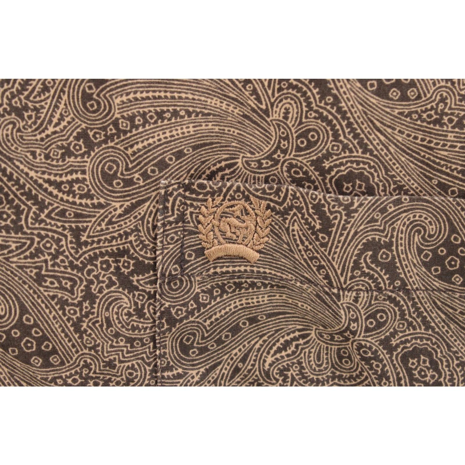 Vintage Cinch Shirt Mens XL Long Sleeve Button-Down Brown Paisley Print Western EUC Size US XL / EU 56 / 4 - 3 Thumbnail