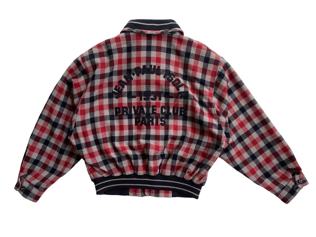 Japanese Brand Jean Paul Isola Red Plaid Bomber Jacket Size US L / EU 52-54 / 3 - 4 Thumbnail