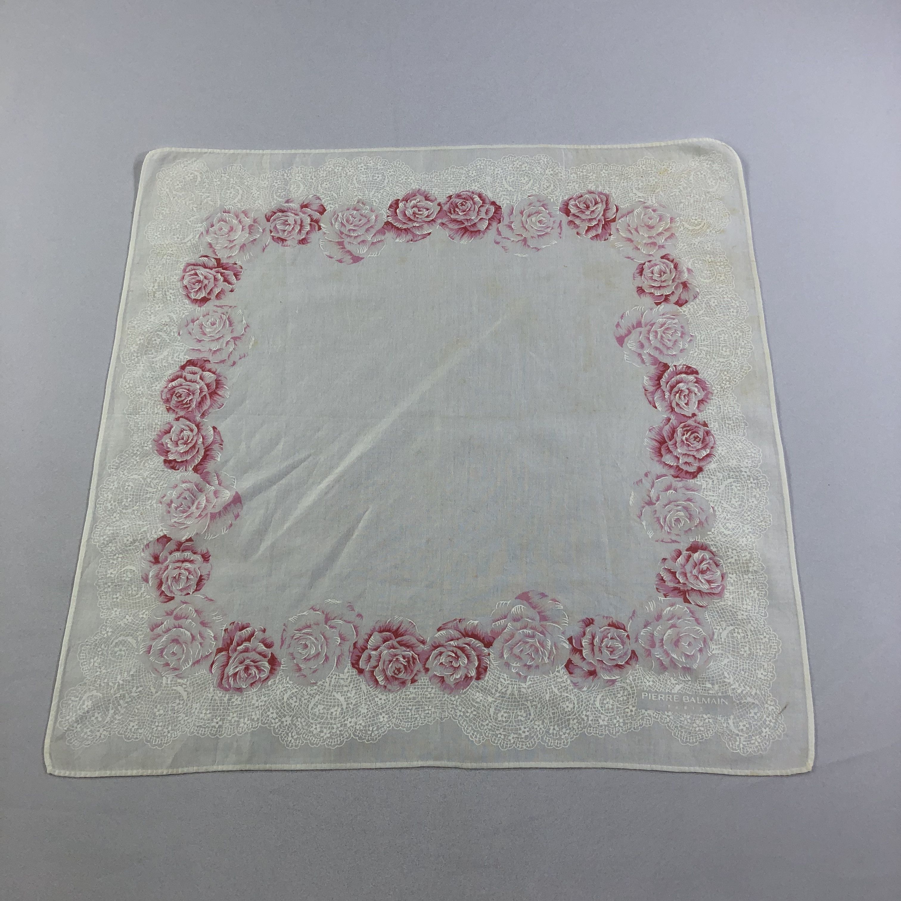 Pierre Balmain × Vintage Pierre Balmain Handkerchief Neckerchief Bandana H2136 Size ONE SIZE - 1 Thumbnail