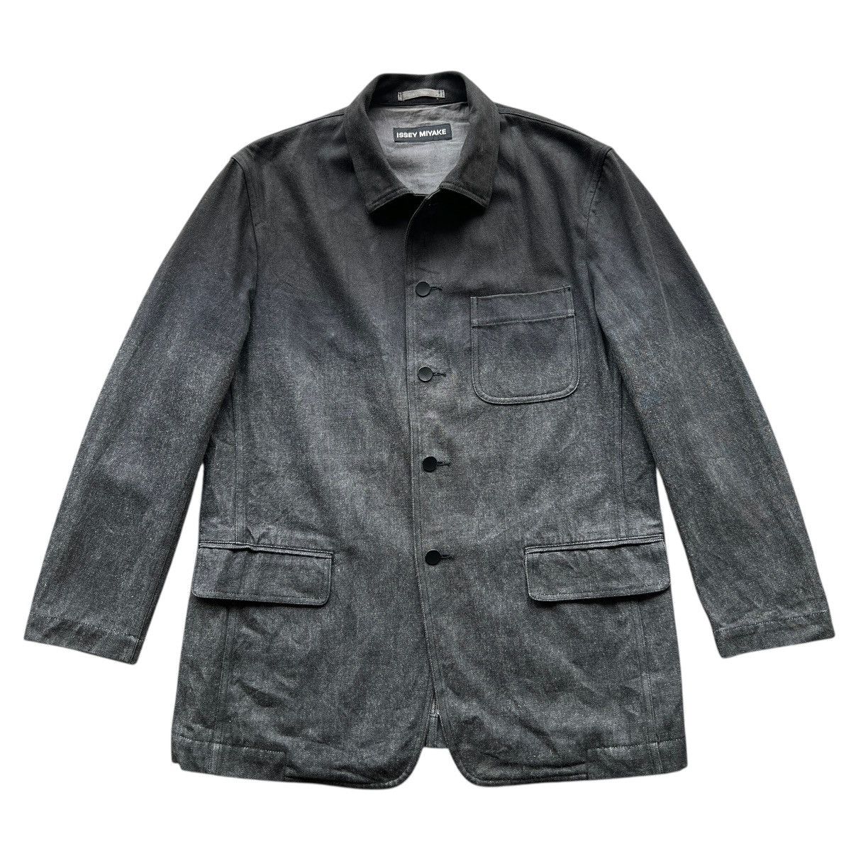 Issey Miyake 🔥 Rare Issey Miyake Dyed Denim Chore Jacket Size US M / EU 48-50 / 2 - 2 Thumbnail
