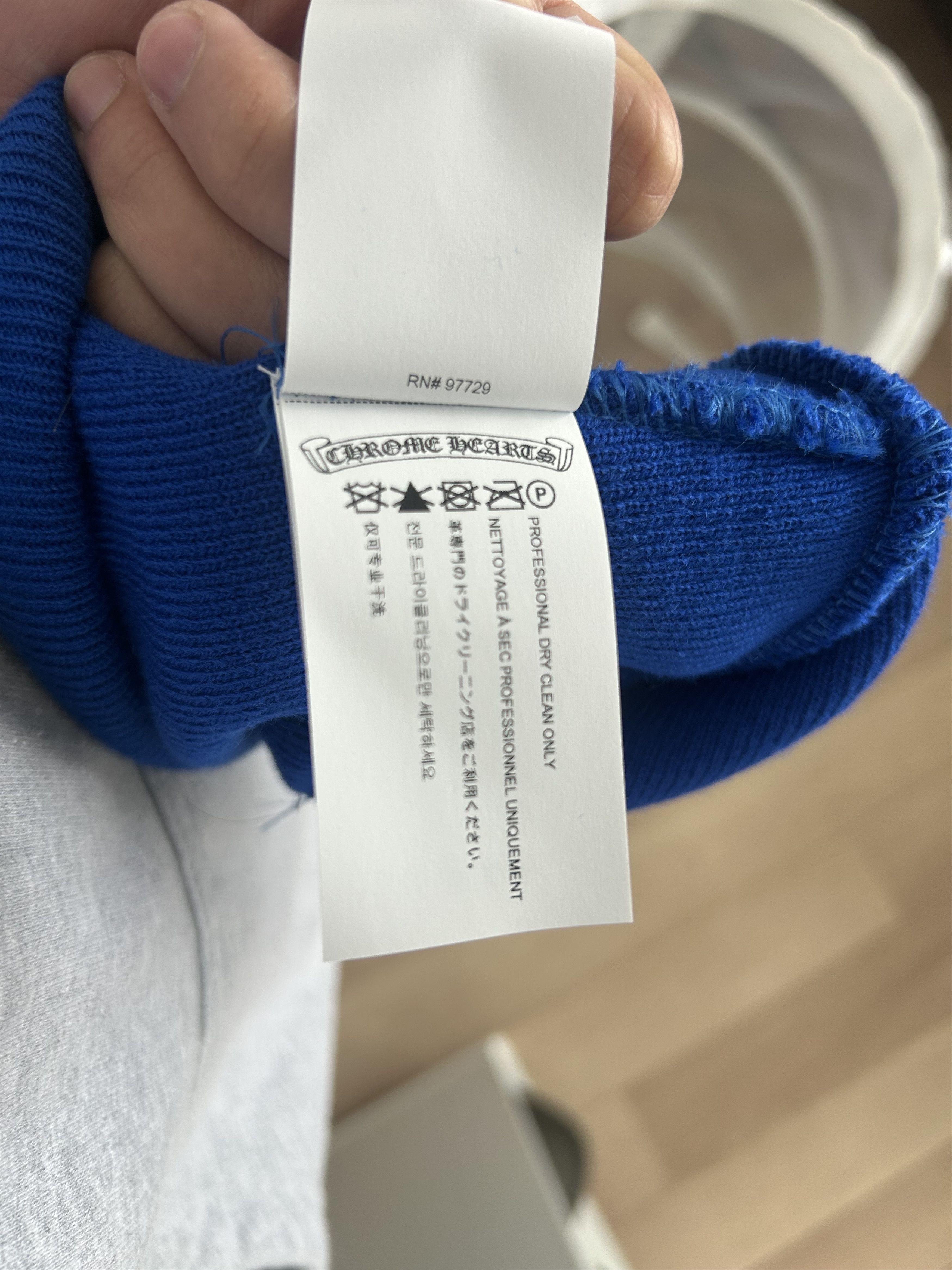 Chrome Hearts Blue Chrome Hearts Beanie Size ONE SIZE - 6 Thumbnail