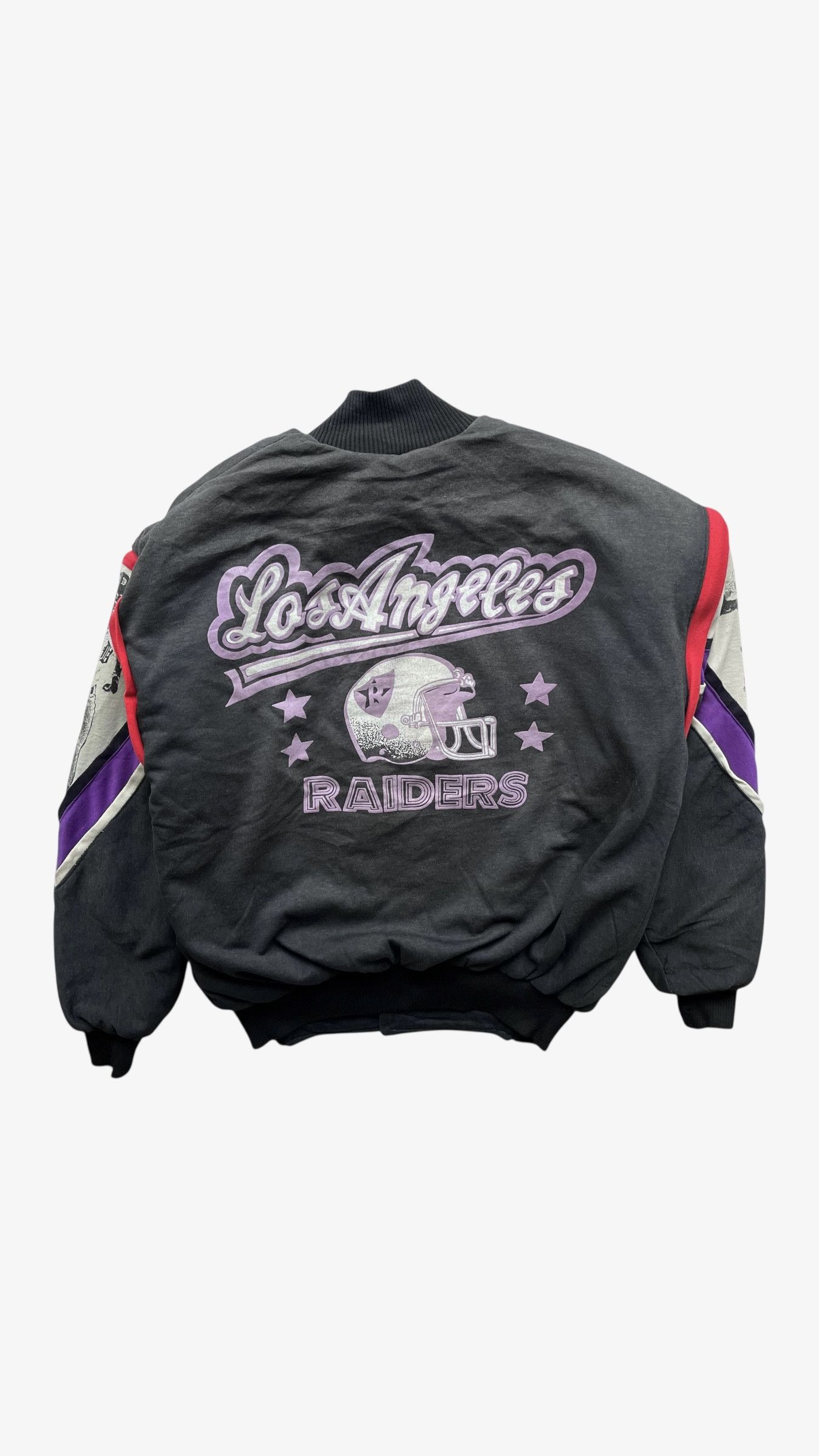 NFL Vintage 80s NFL Los Angeles Raiders American Football Jacket Size US M / EU 48-50 / 2 - 1 Thumbnail