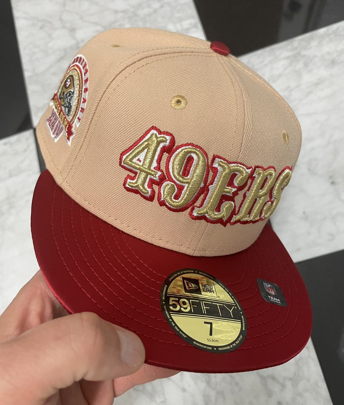 New Era 🔥49ers fitted hat size 7 with satin brim Size ONE SIZE - 1 Thumbnail