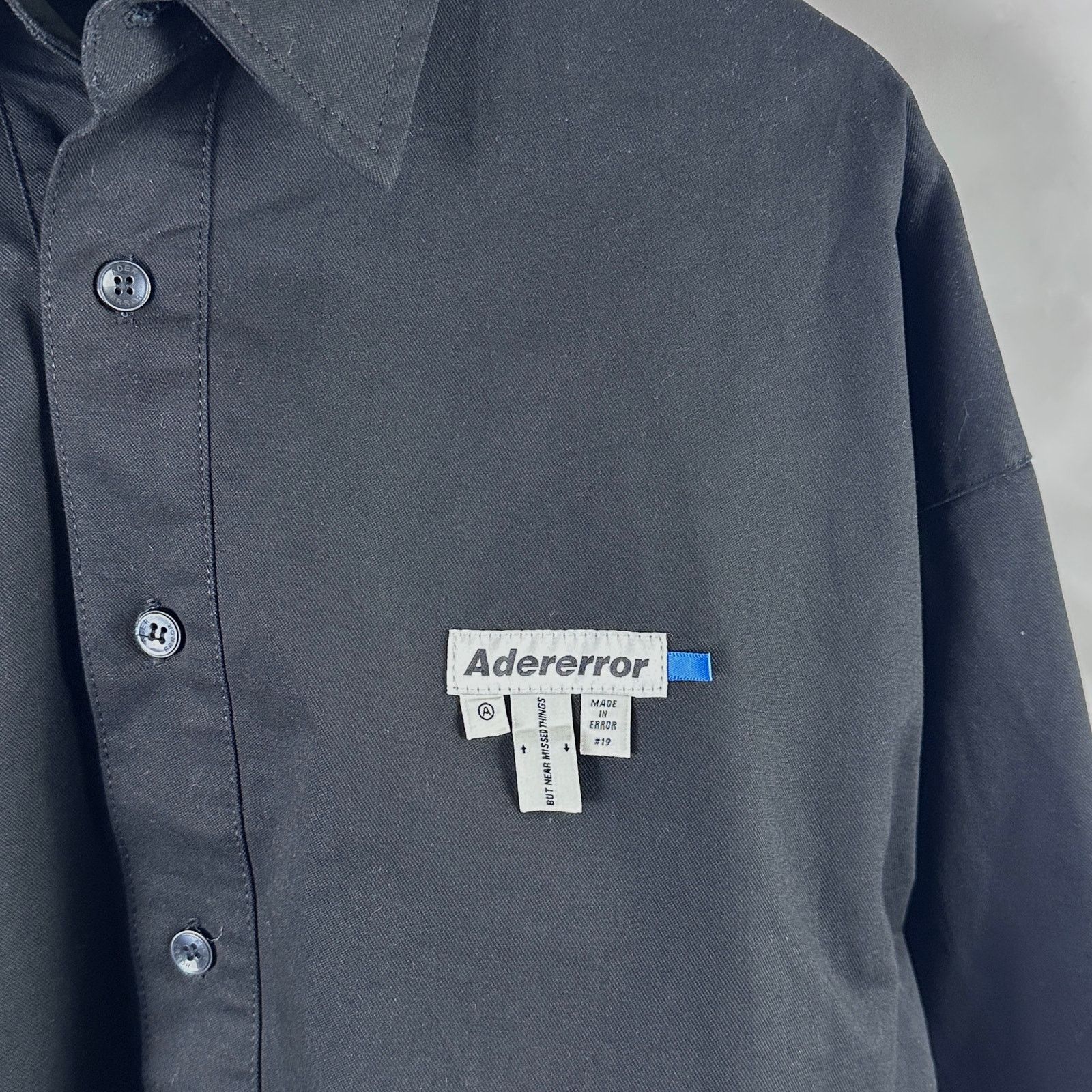 Ader Error F/W19 Black Cropped Button-Up Shirt Size US S / EU 44-46 / 1 - 2 Thumbnail