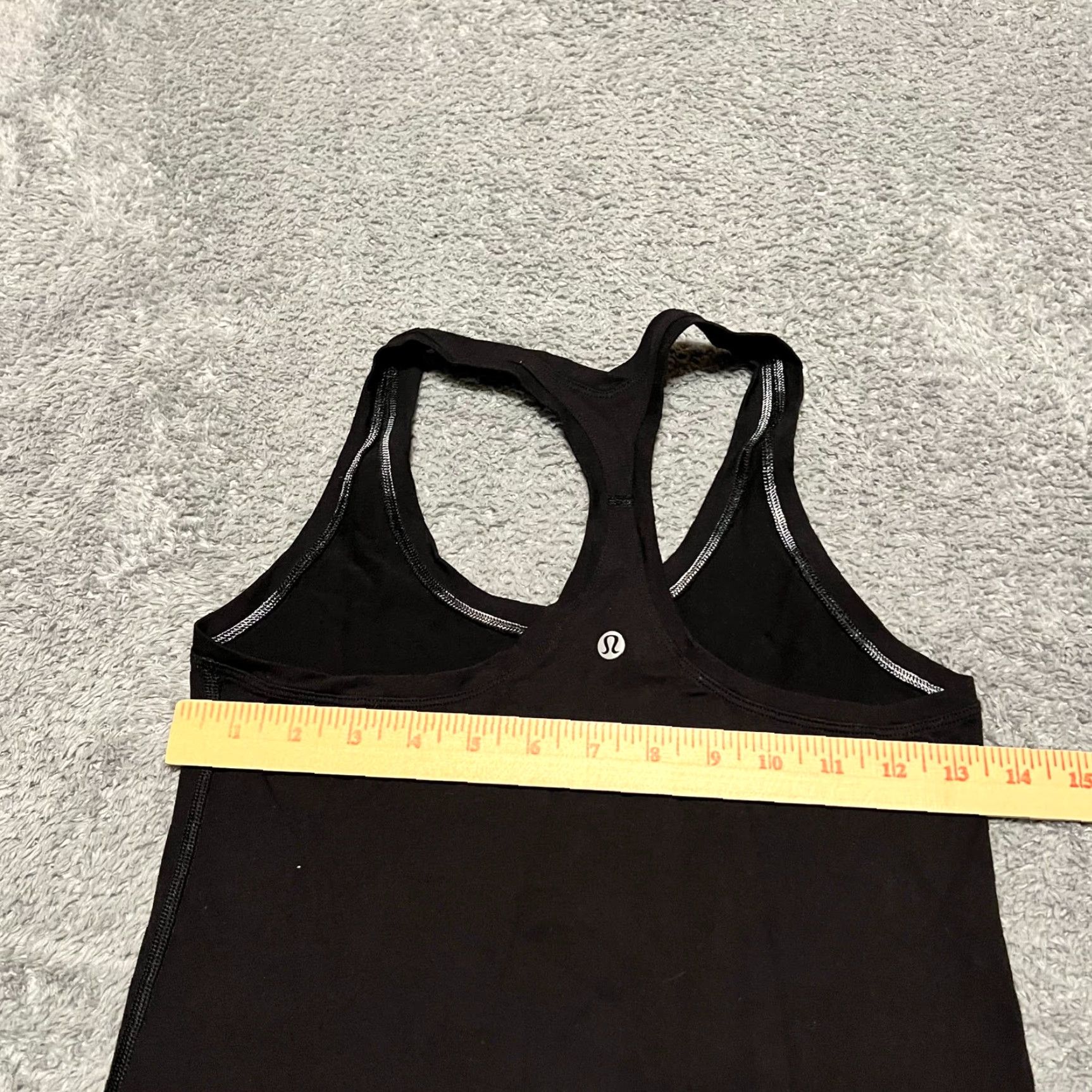 Lululemon Lululemon Tank Top Shirt Womens 6 Black Racerback Shirt Size M / US 6-8 / IT 42-44 - 4 Thumbnail