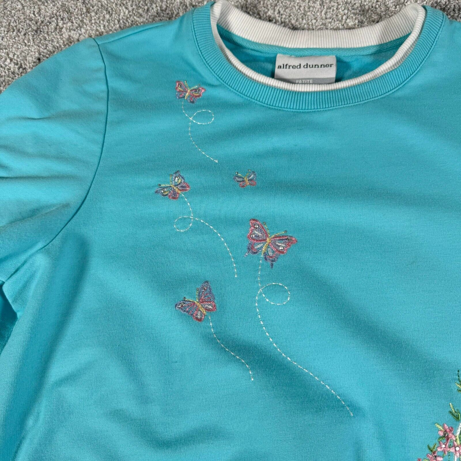 Other Vintage 90s Y2K Petite Small Embroidery Beaded Cottagecore Size S / US 4 / IT 40 - 4 Thumbnail