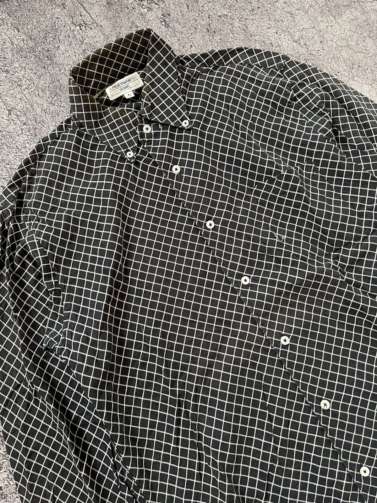 Kansai Yamamoto Kansai Yamamoto plaid long shirt Size US L / EU 52-54 / 3 - 3 Thumbnail