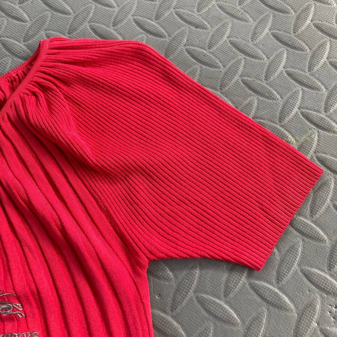 Burberry Vintage Rib Knit Puffer Sleeves Top Size S / US 4 / IT 40 - 11 Thumbnail
