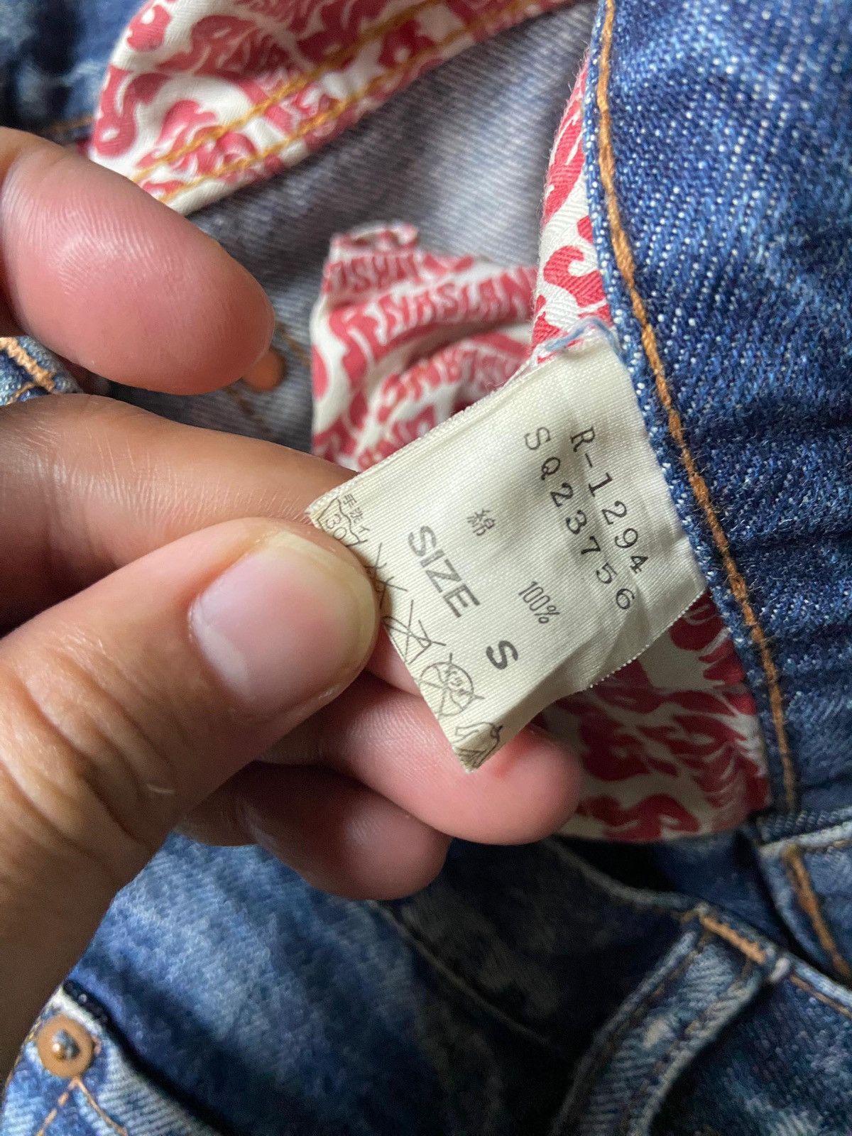 Japanese Brand RNA Slang Distressed Seditionaries Patchwork Jeans (157) Size US 28 / EU 44 - 4 Thumbnail