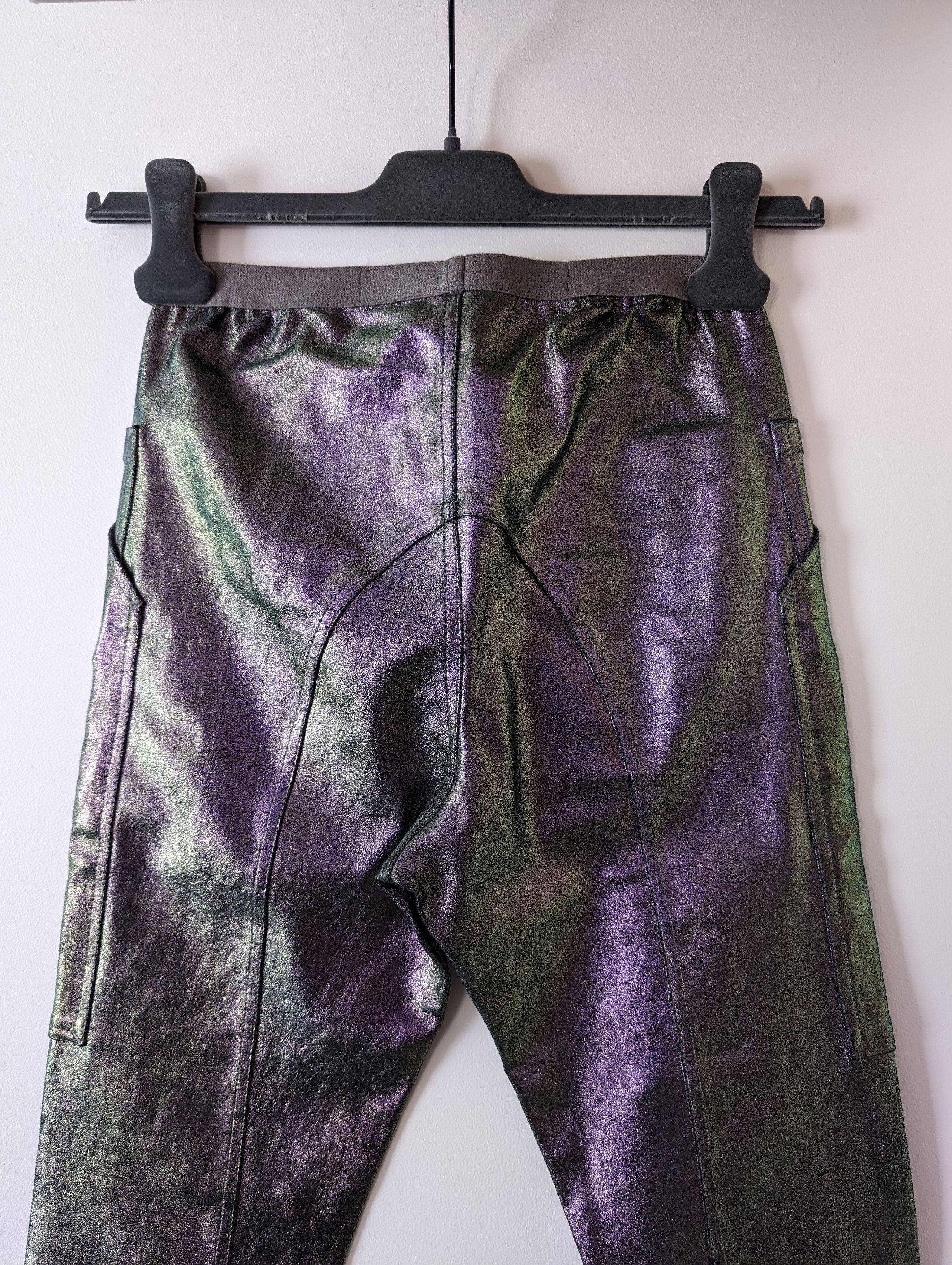 Rick Owens SS20 Iridescent Leather Leggings Size US 26 / EU 42 - 9 Thumbnail
